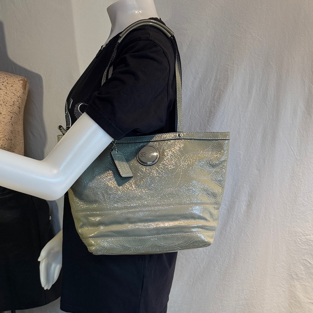 Coach Olive Green Tote Bag - Picture 3 of 14